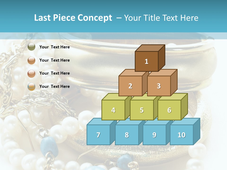 Jewelry Glamour White PowerPoint Template