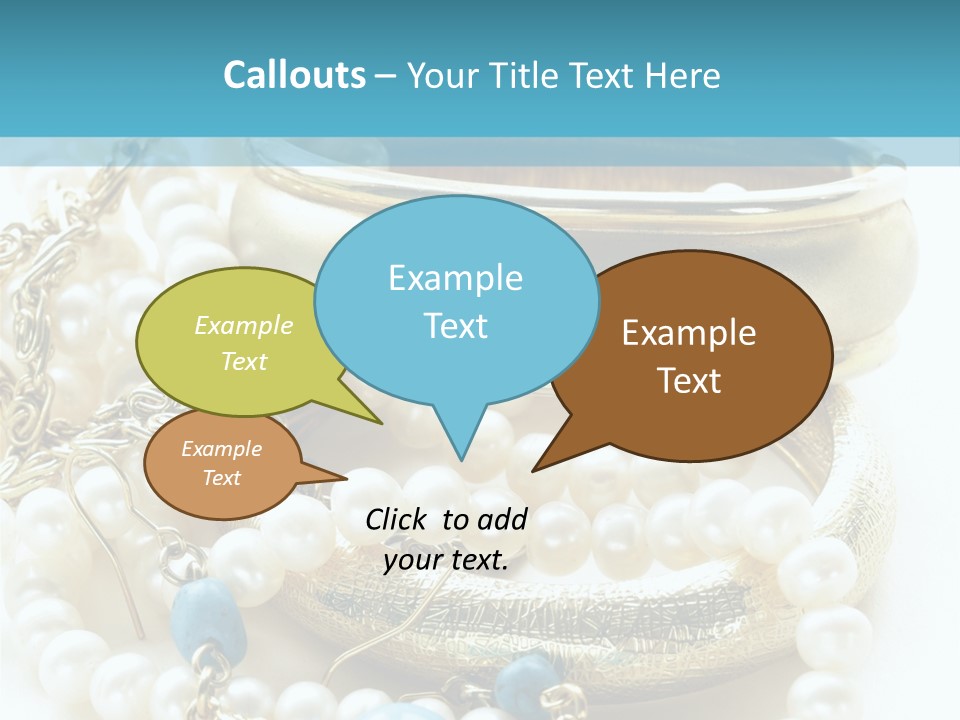 Jewelry Glamour White PowerPoint Template