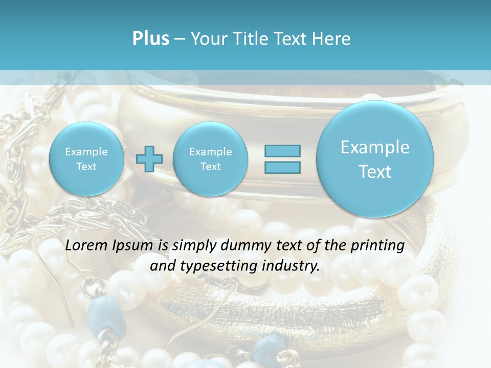 Jewelry Glamour White PowerPoint Template