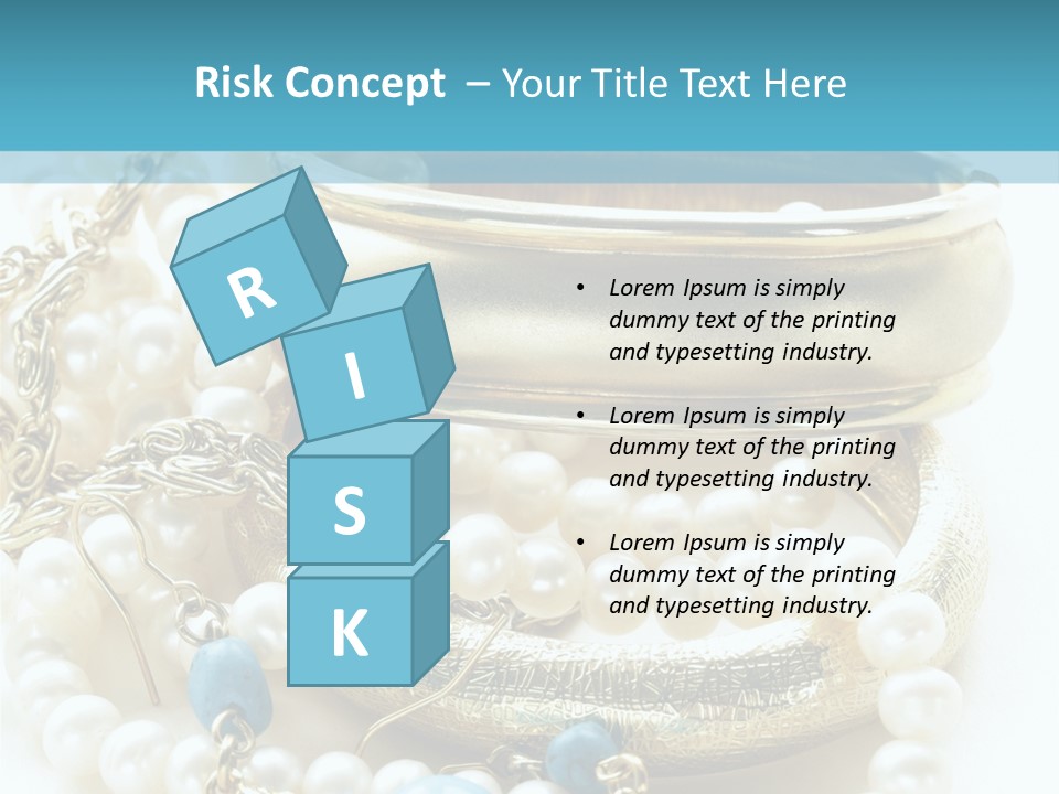 Jewelry Glamour White PowerPoint Template