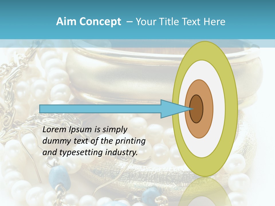 Jewelry Glamour White PowerPoint Template