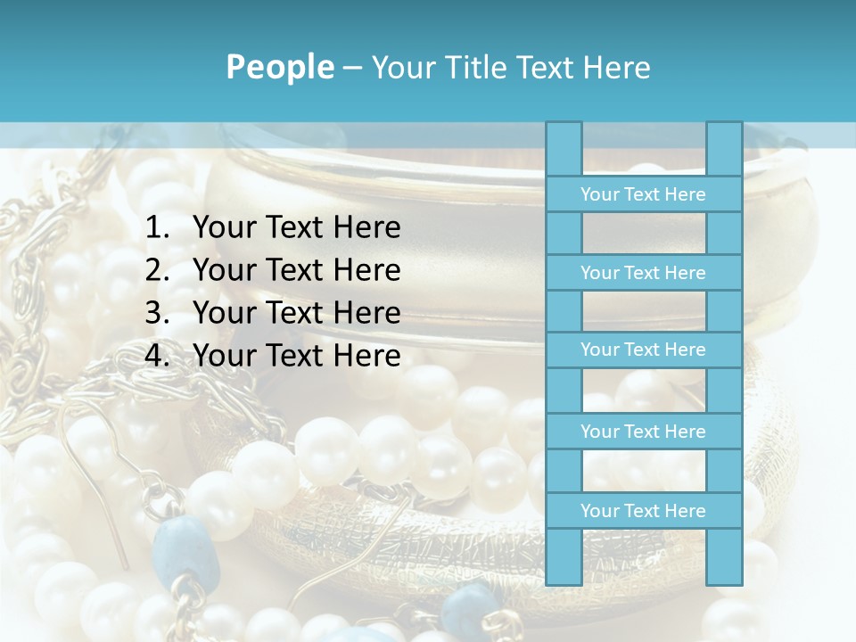 Jewelry Glamour White PowerPoint Template