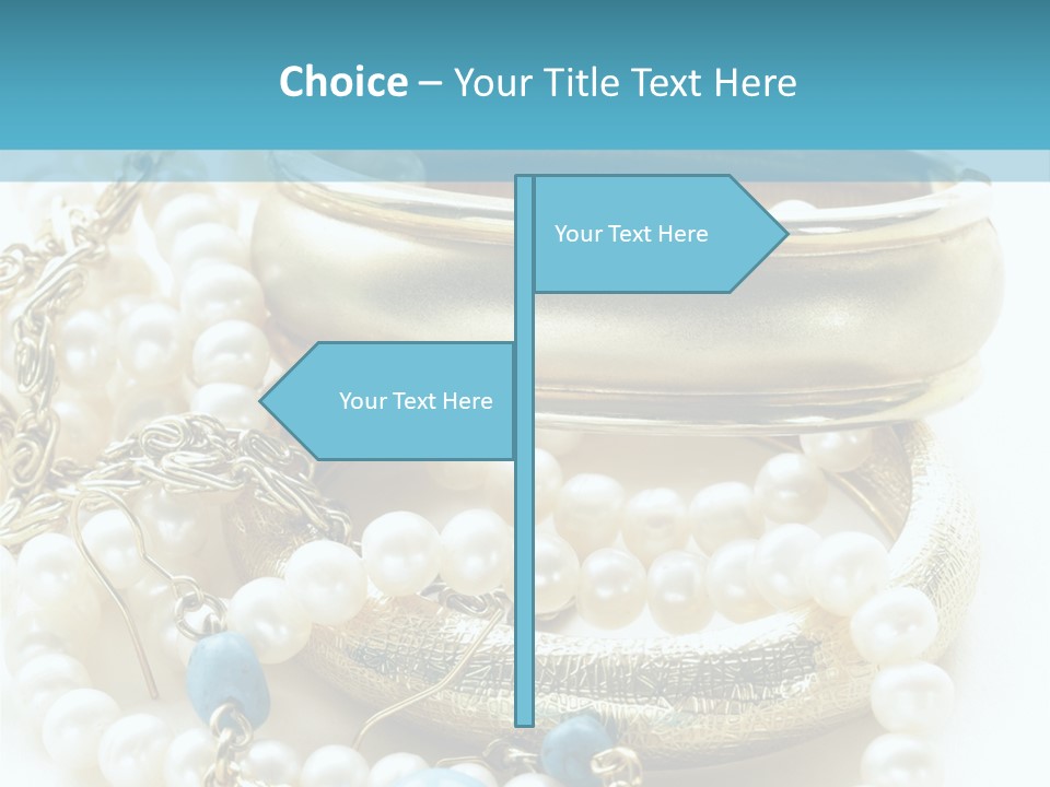 Jewelry Glamour White PowerPoint Template