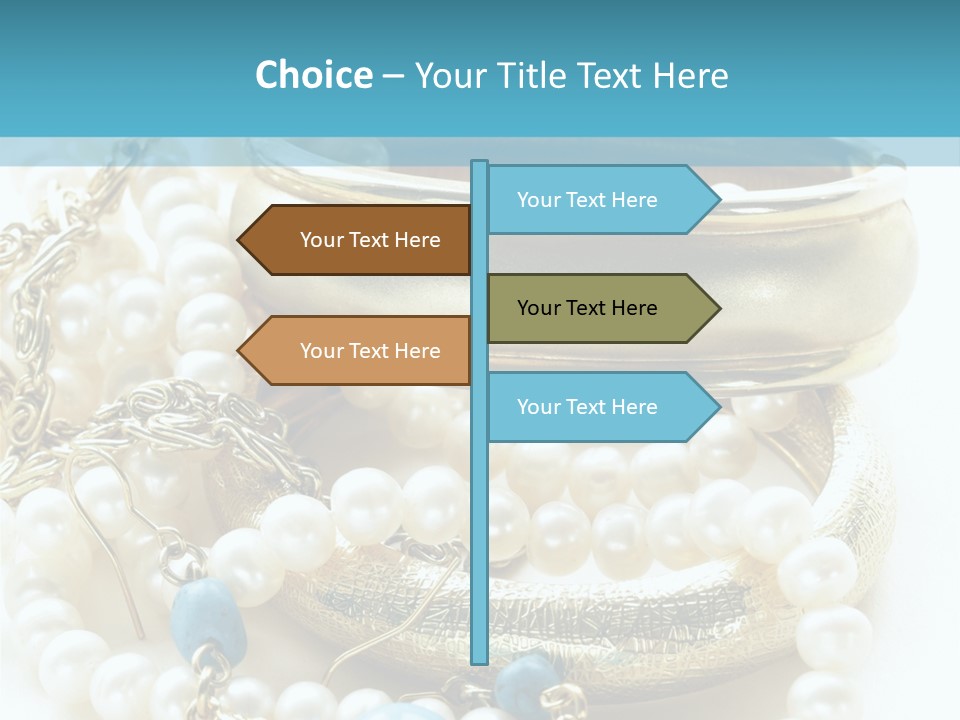 Jewelry Glamour White PowerPoint Template
