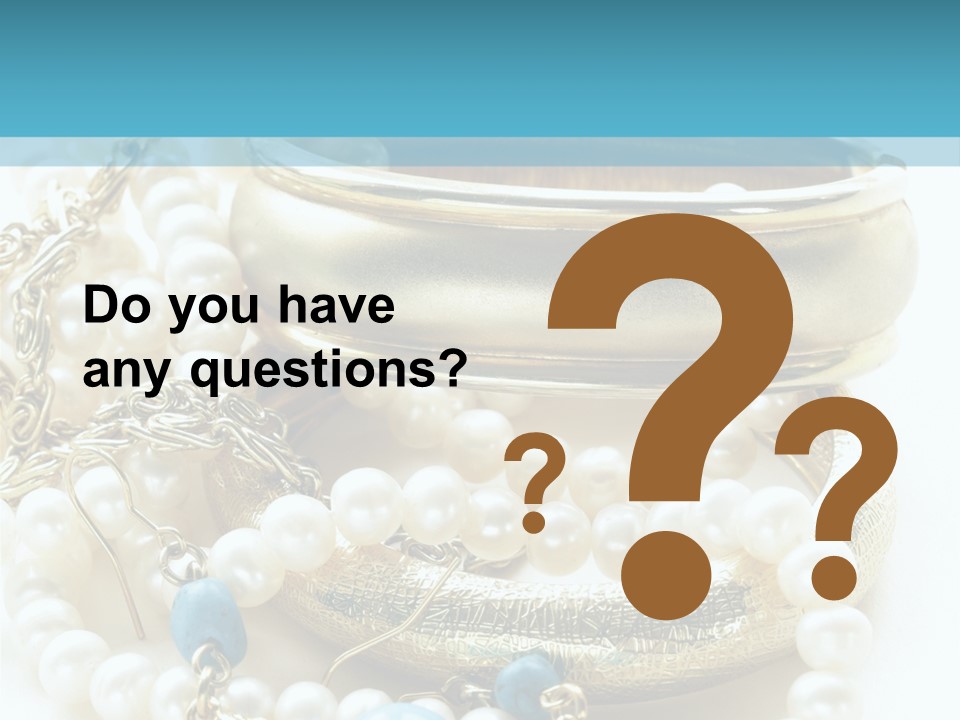 Jewelry Glamour White PowerPoint Template