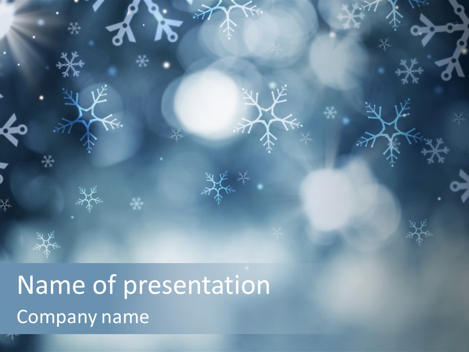 Glow Bokeh Happy PowerPoint Template