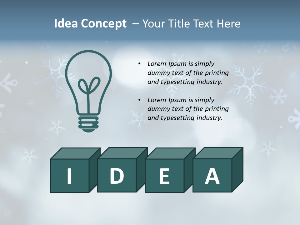 Glow Bokeh Happy PowerPoint Template