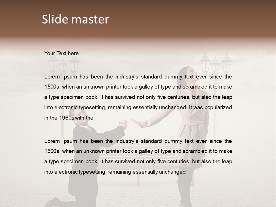 Caucasian Emotional Concept PowerPoint Template