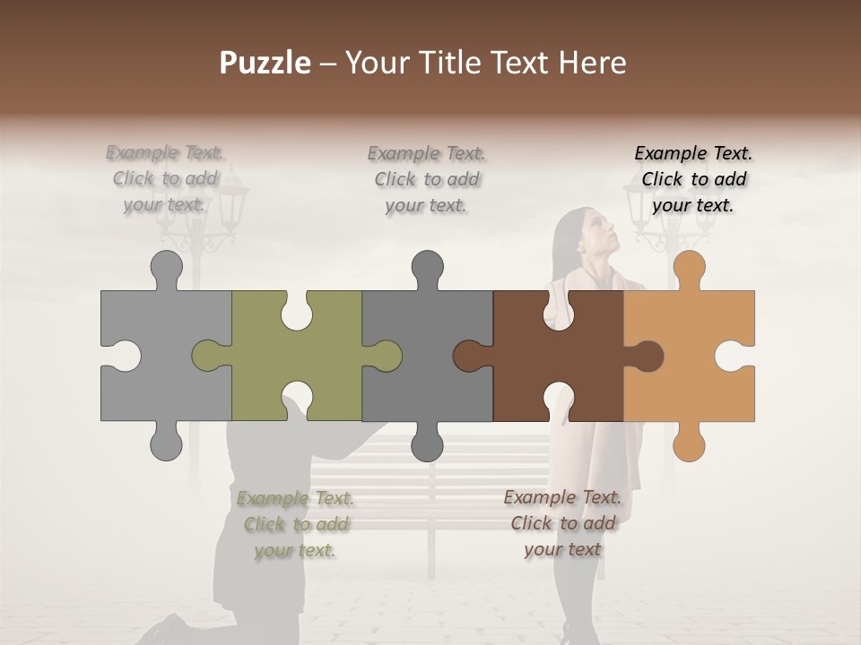 Caucasian Emotional Concept PowerPoint Template