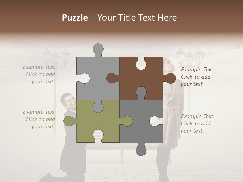 Caucasian Emotional Concept PowerPoint Template