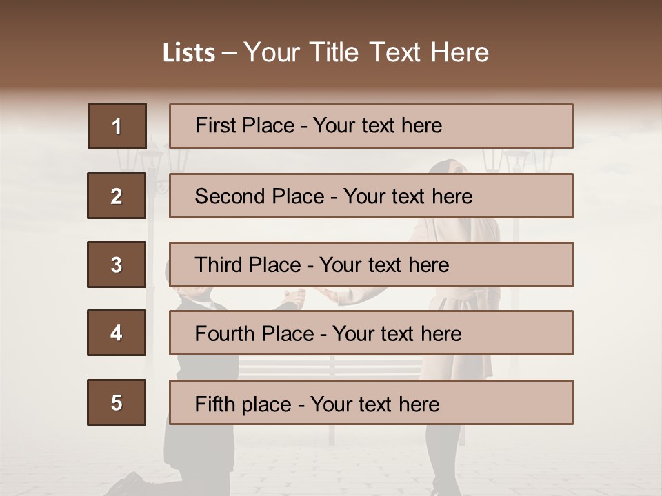 Caucasian Emotional Concept PowerPoint Template