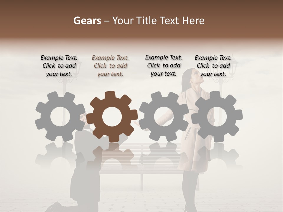 Caucasian Emotional Concept PowerPoint Template