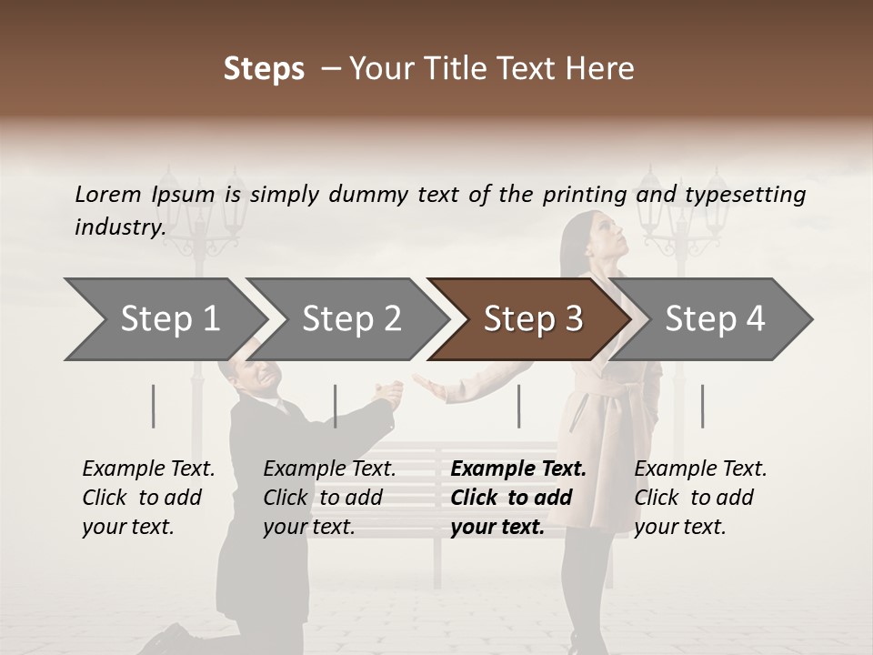 Caucasian Emotional Concept PowerPoint Template