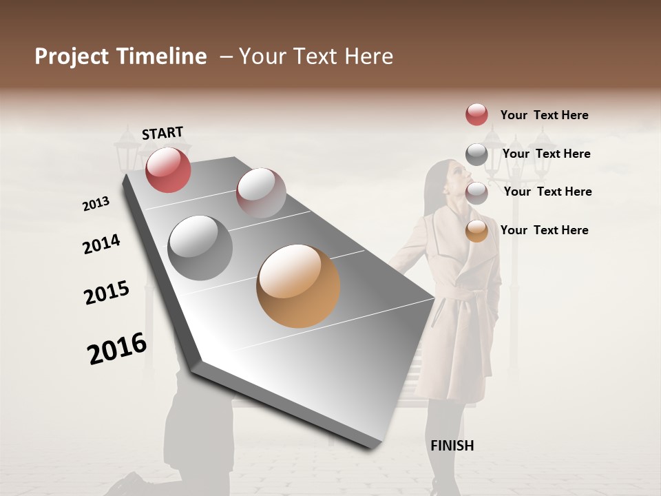 Caucasian Emotional Concept PowerPoint Template