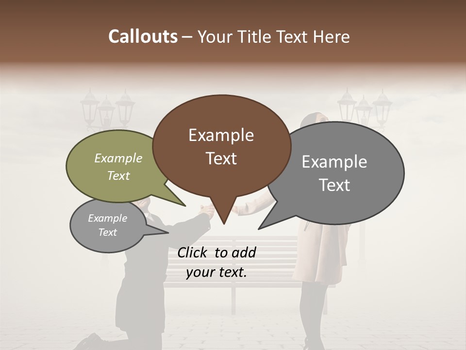 Caucasian Emotional Concept PowerPoint Template