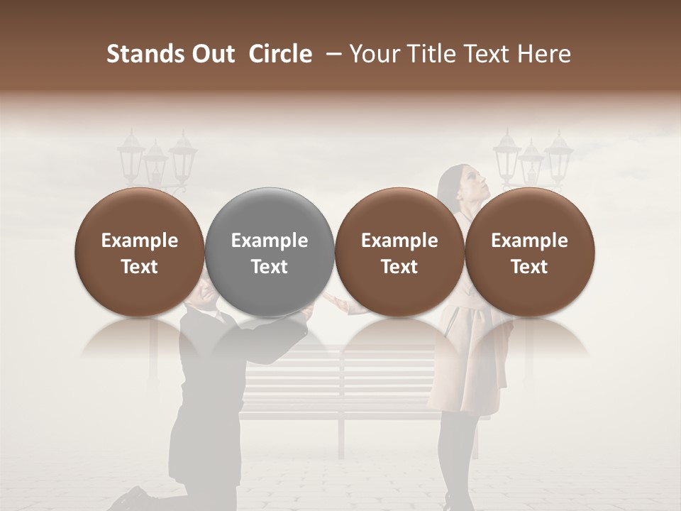 Caucasian Emotional Concept PowerPoint Template
