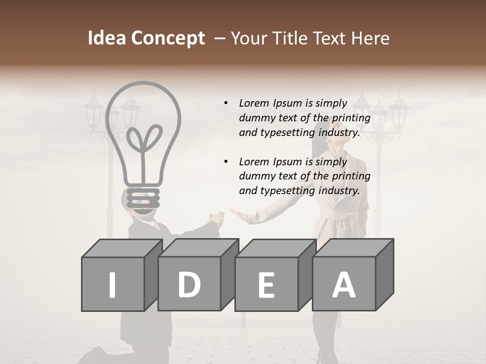 Caucasian Emotional Concept PowerPoint Template