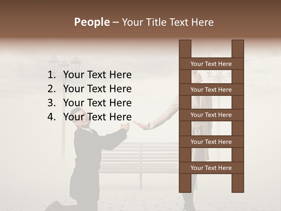 Caucasian Emotional Concept PowerPoint Template