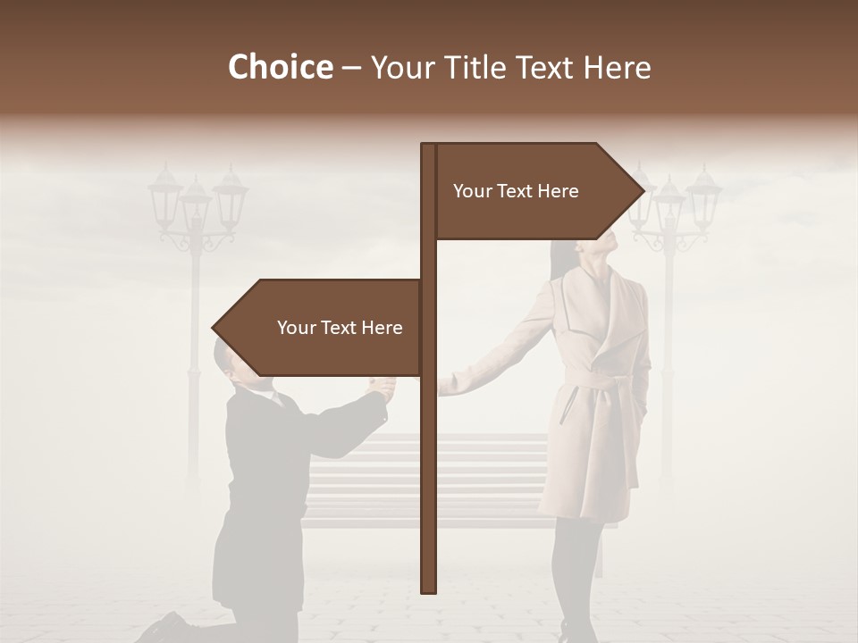 Caucasian Emotional Concept PowerPoint Template