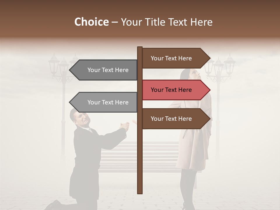 Caucasian Emotional Concept PowerPoint Template