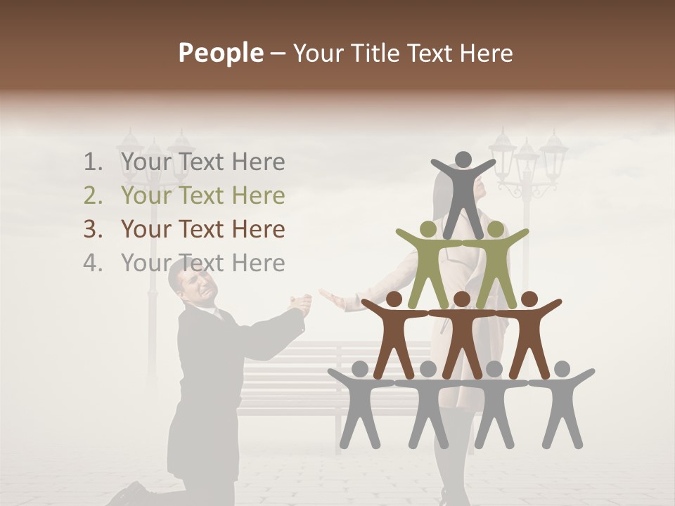 Caucasian Emotional Concept PowerPoint Template