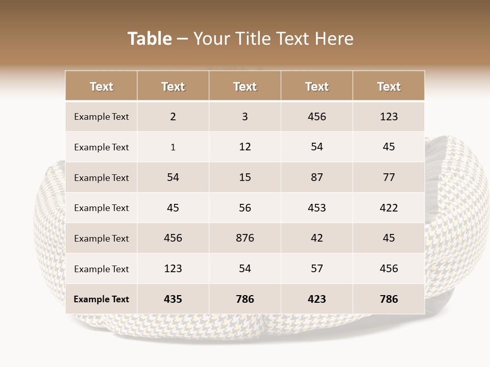 Pillow Small Domestic PowerPoint Template