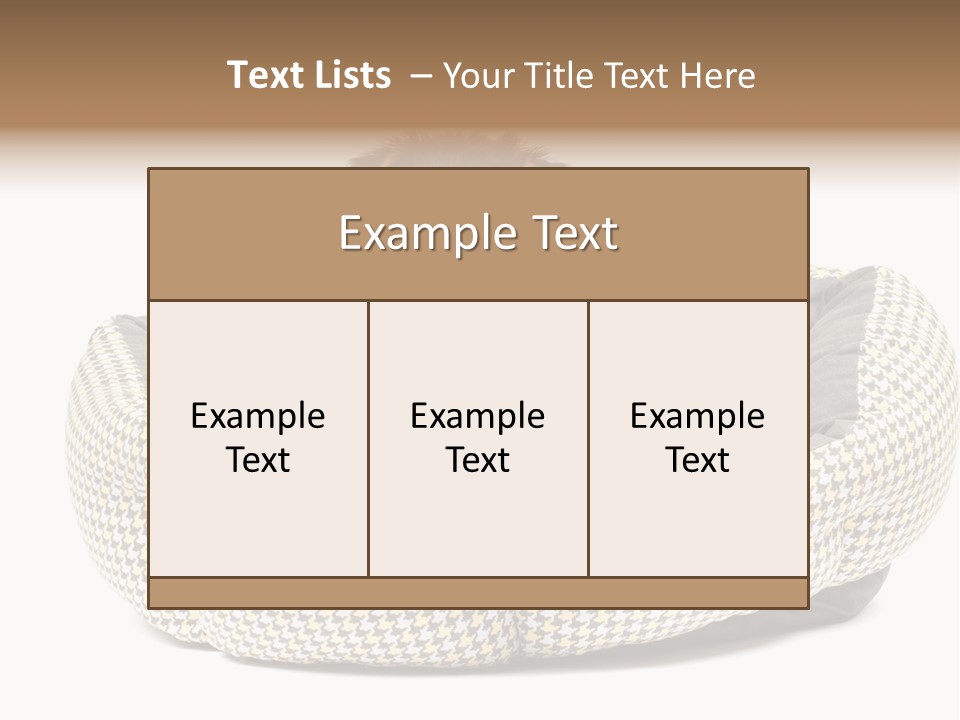 Pillow Small Domestic PowerPoint Template