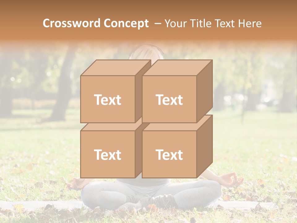 Relaxation Zenlike Meditating PowerPoint Template