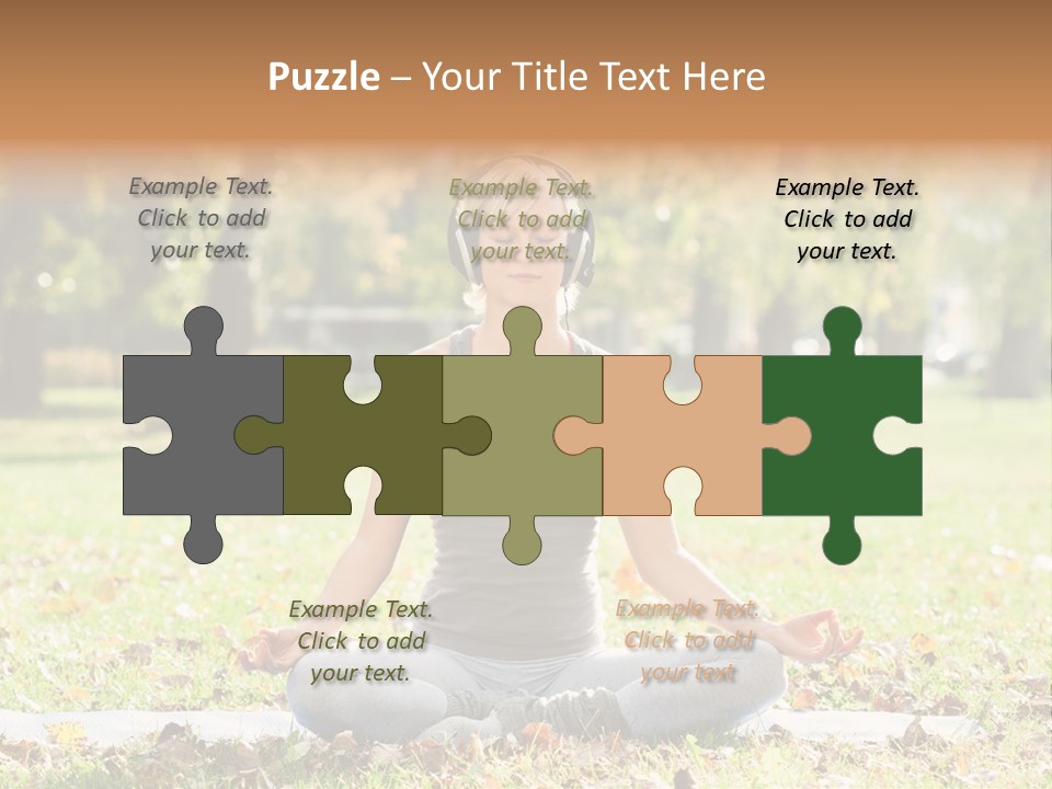 Relaxation Zenlike Meditating PowerPoint Template