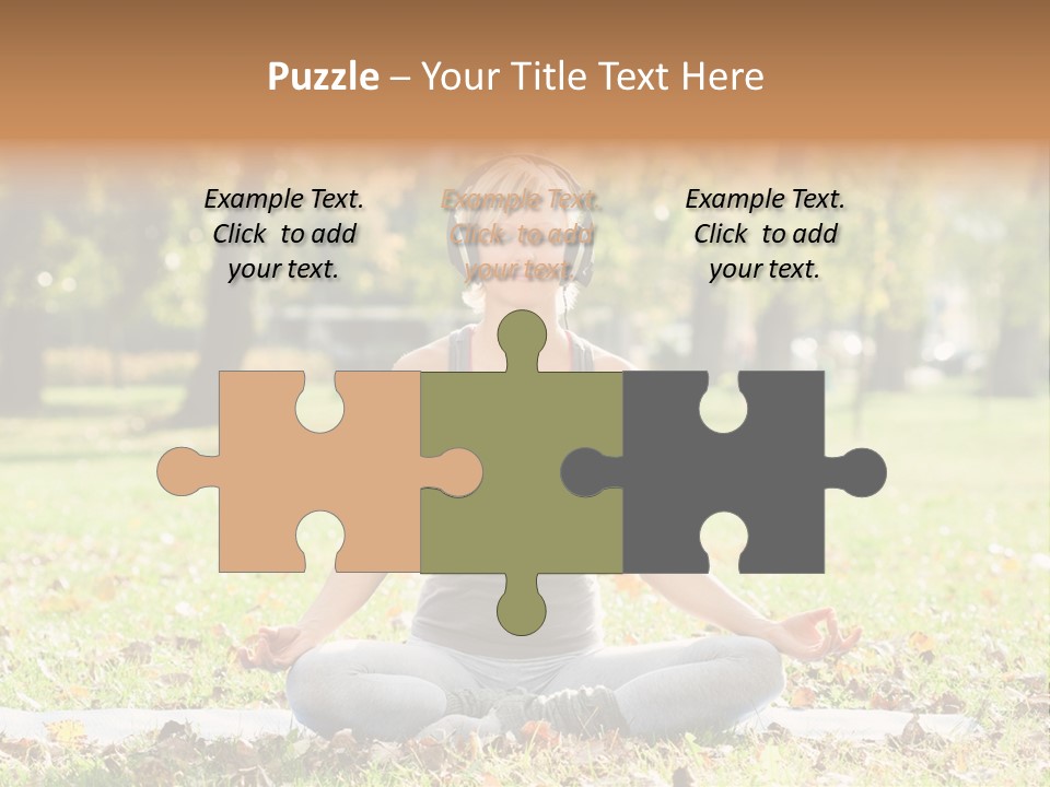 Relaxation Zenlike Meditating PowerPoint Template