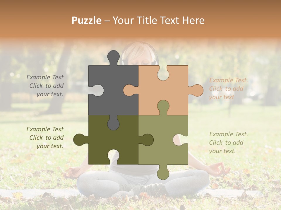 Relaxation Zenlike Meditating PowerPoint Template