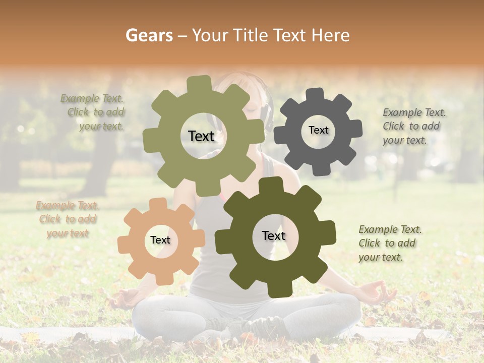 Relaxation Zenlike Meditating PowerPoint Template