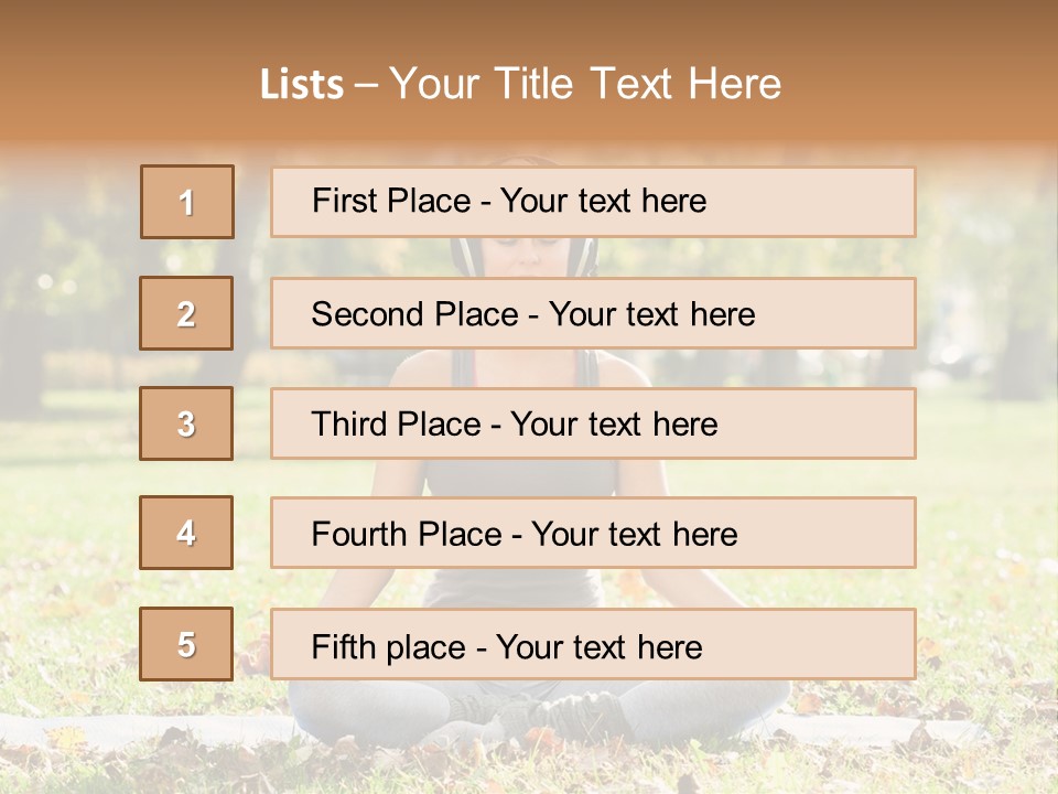Relaxation Zenlike Meditating PowerPoint Template
