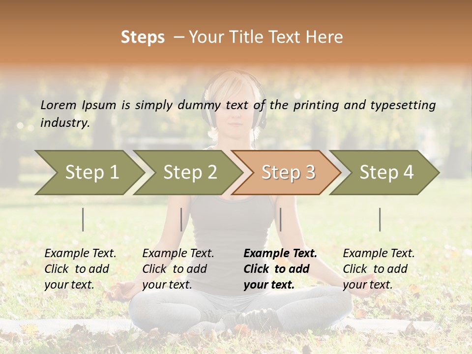 Relaxation Zenlike Meditating PowerPoint Template