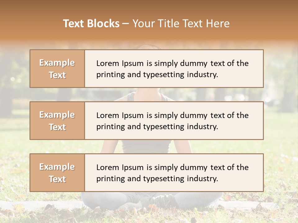 Relaxation Zenlike Meditating PowerPoint Template