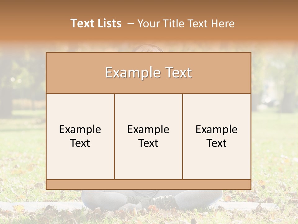 Relaxation Zenlike Meditating PowerPoint Template