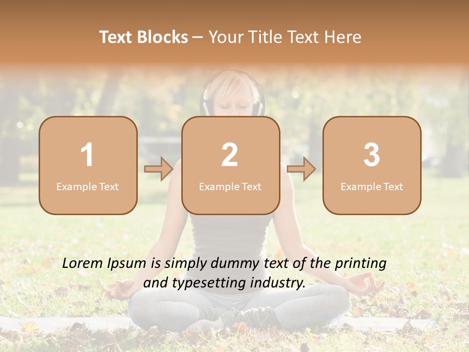 Relaxation Zenlike Meditating PowerPoint Template