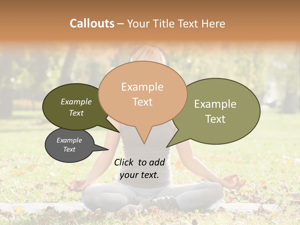 Relaxation Zenlike Meditating PowerPoint Template