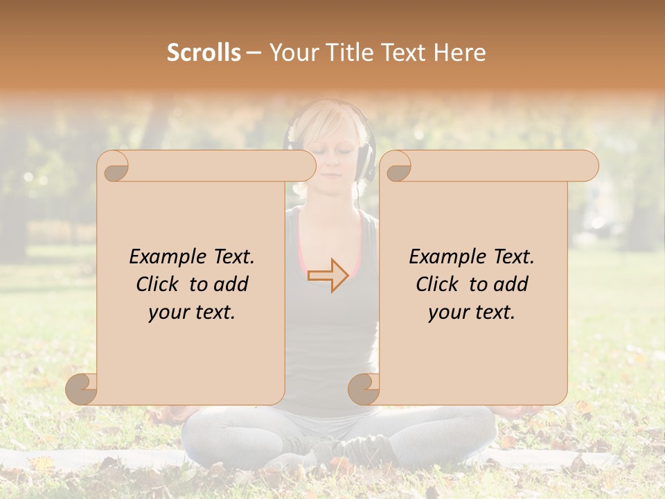 Relaxation Zenlike Meditating PowerPoint Template