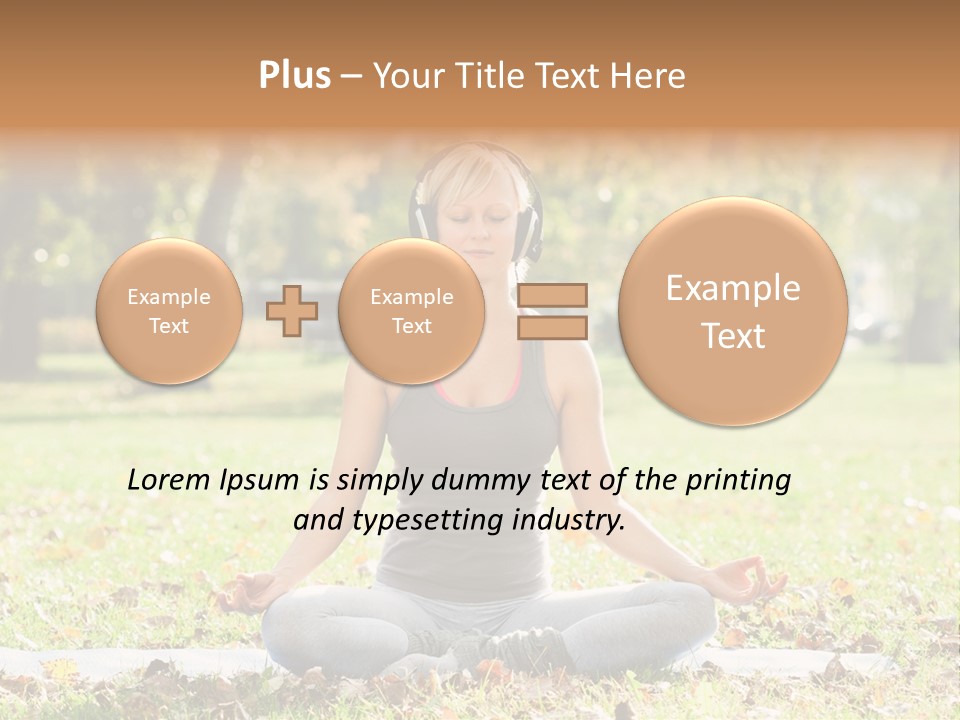 Relaxation Zenlike Meditating PowerPoint Template