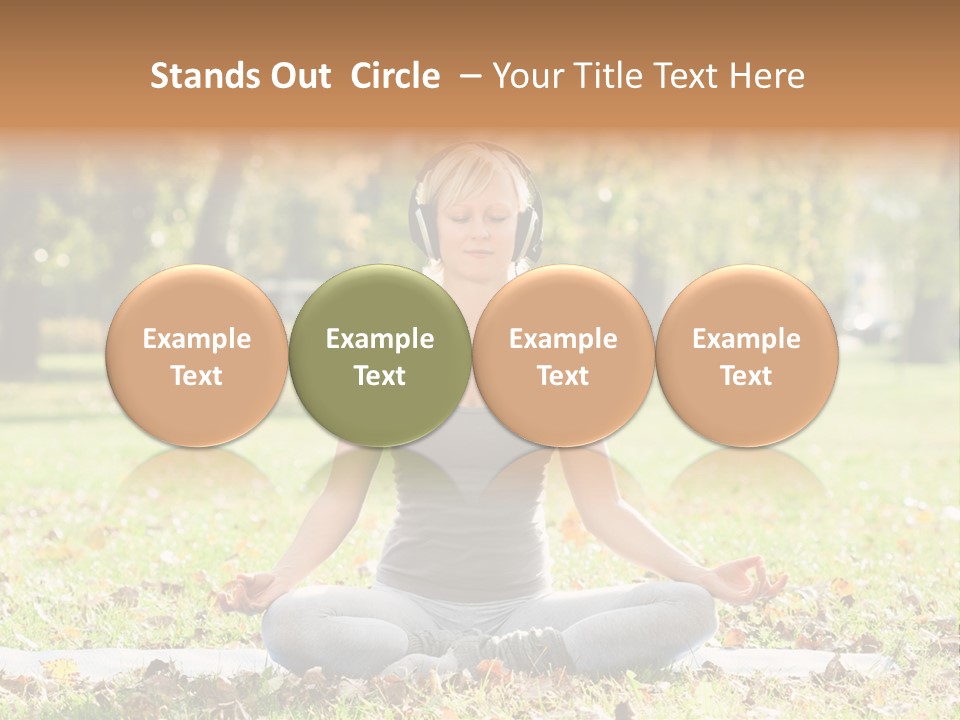 Relaxation Zenlike Meditating PowerPoint Template