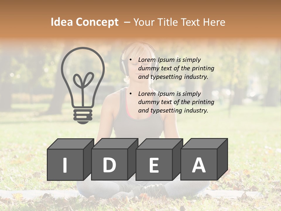 Relaxation Zenlike Meditating PowerPoint Template