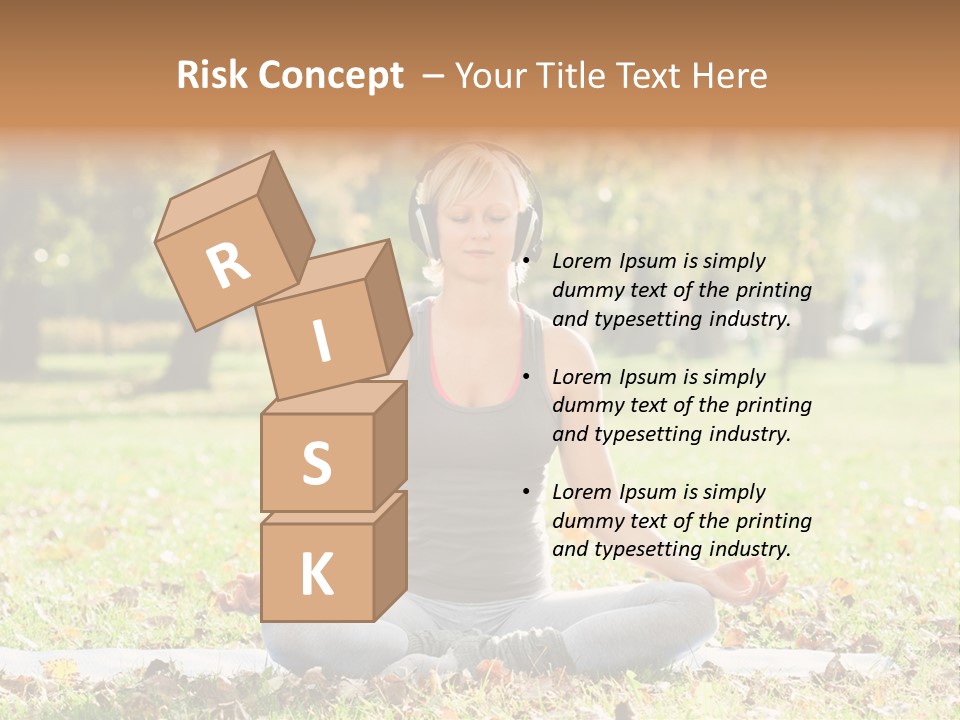 Relaxation Zenlike Meditating PowerPoint Template