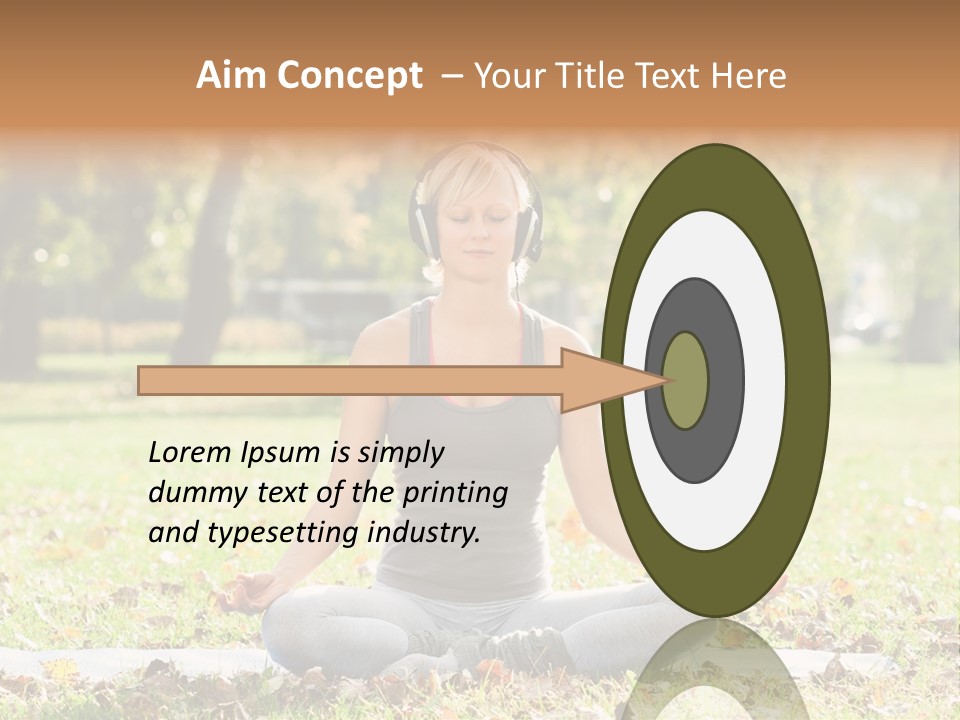 Relaxation Zenlike Meditating PowerPoint Template