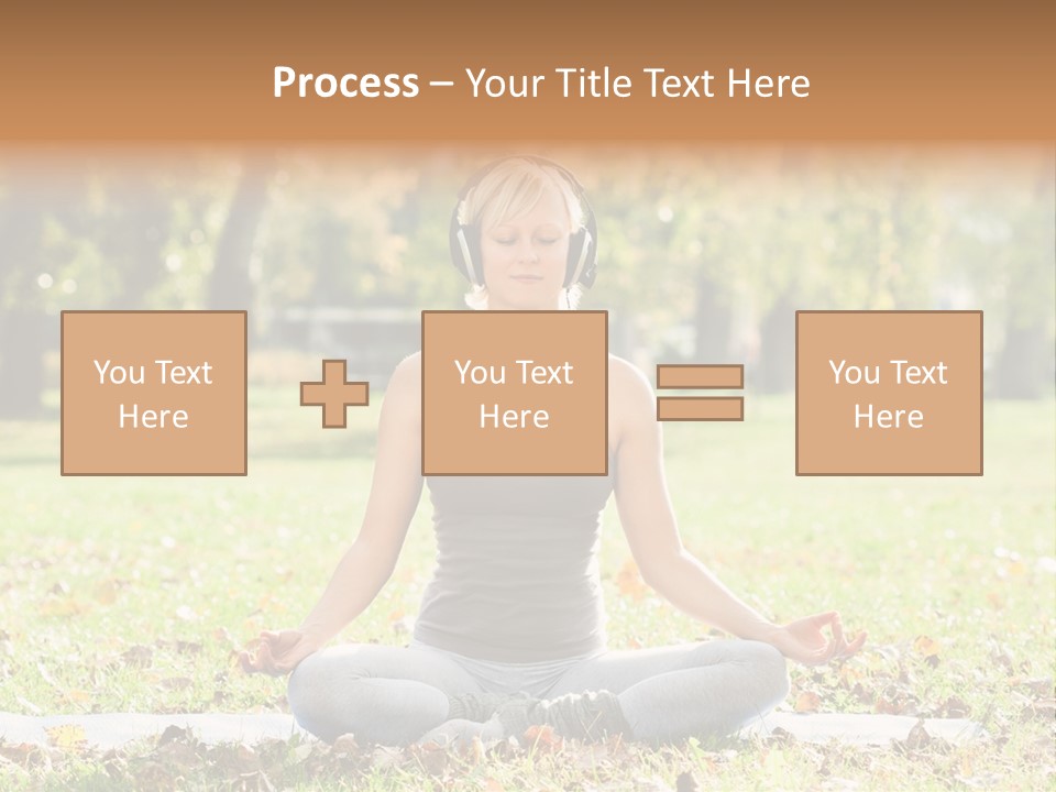 Relaxation Zenlike Meditating PowerPoint Template