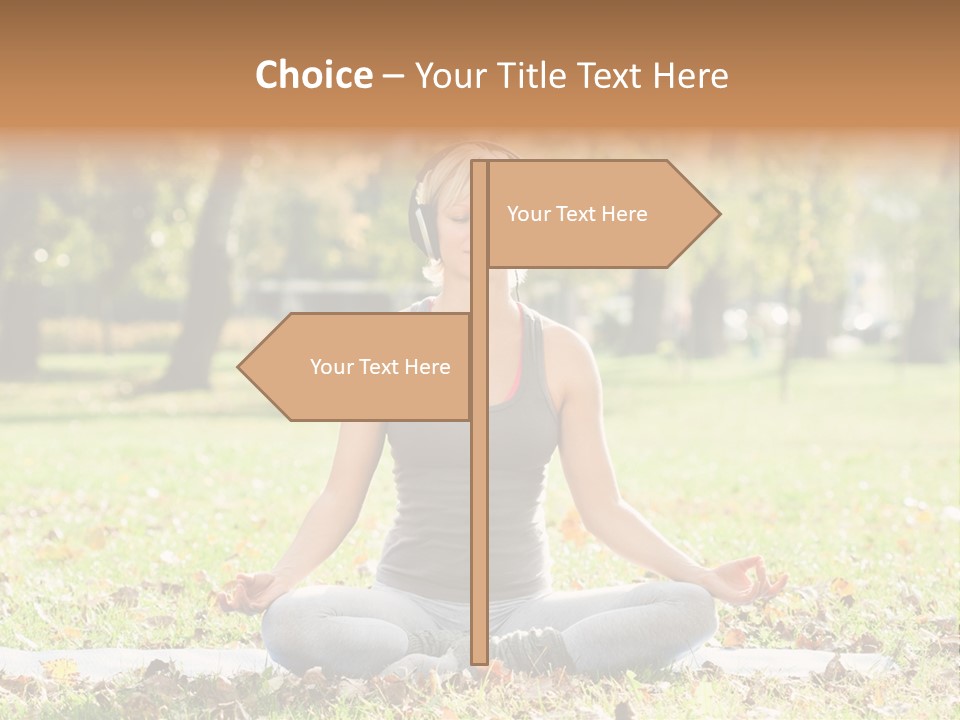 Relaxation Zenlike Meditating PowerPoint Template