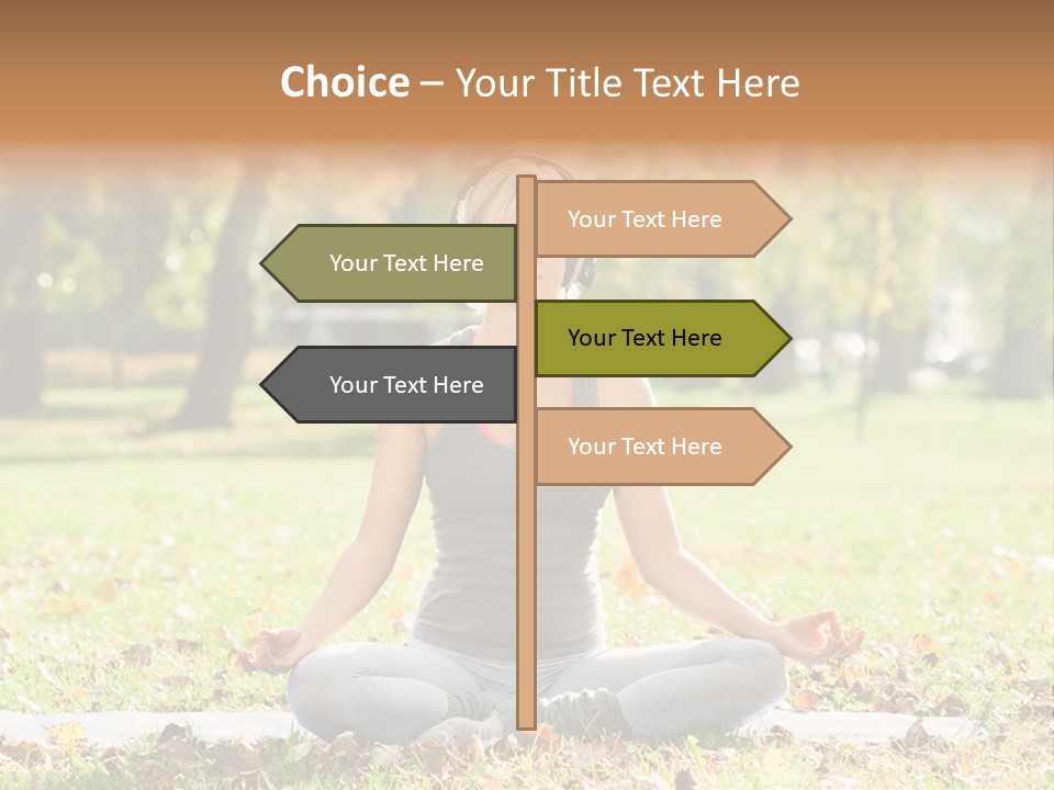 Relaxation Zenlike Meditating PowerPoint Template