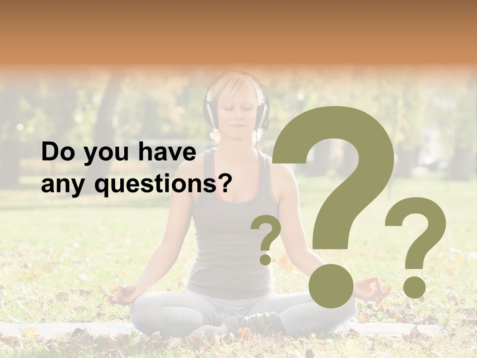 Relaxation Zenlike Meditating PowerPoint Template