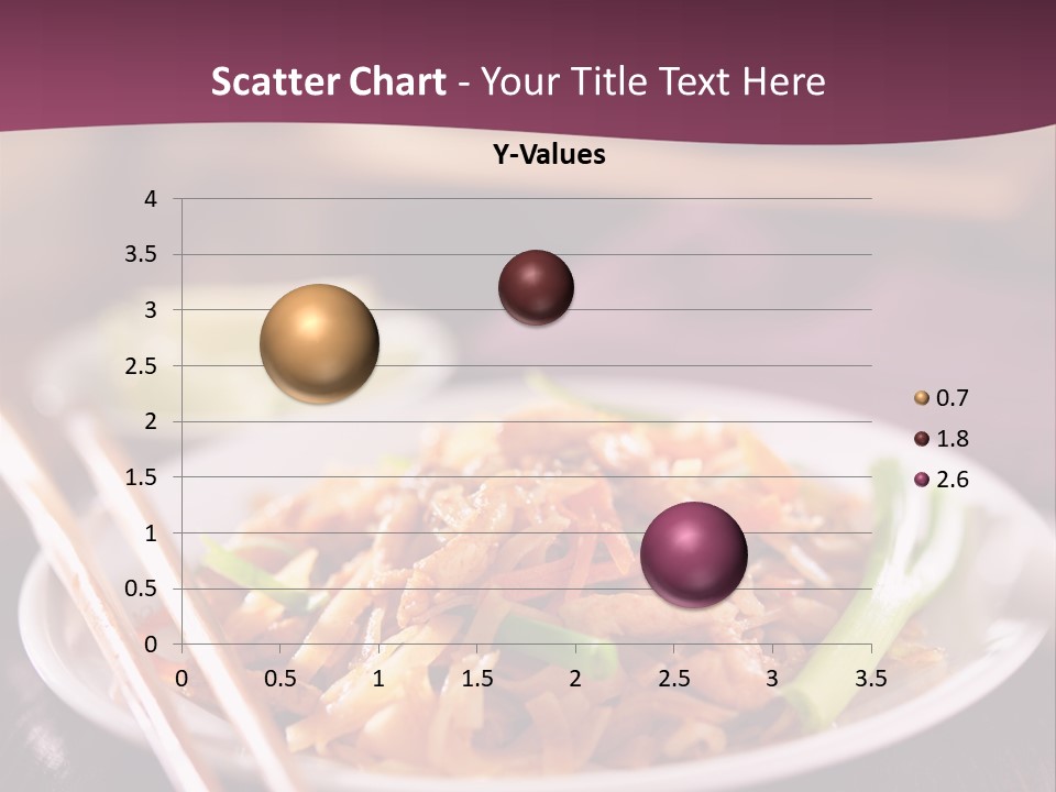 Noodle Chopsticks Plate PowerPoint Template