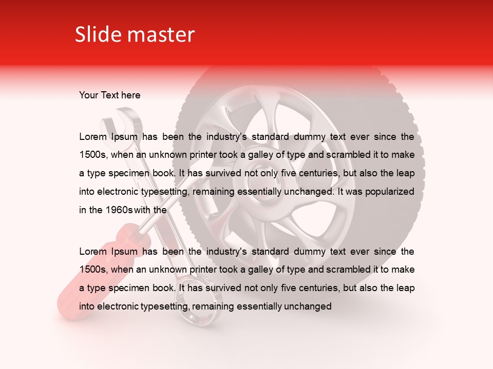 Garage Record Service PowerPoint Template